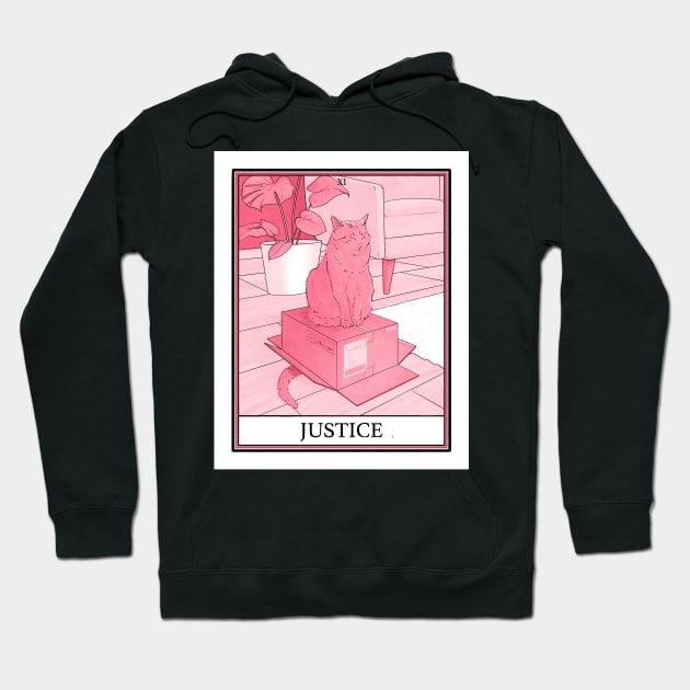 Justice Cat Tarot Hoodie by B McCormick ART